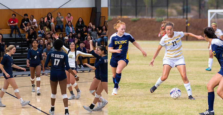 UC Merced women's volleyball and soccer will look to build on strong 2018 seasons when the 2019 season starts later this month.